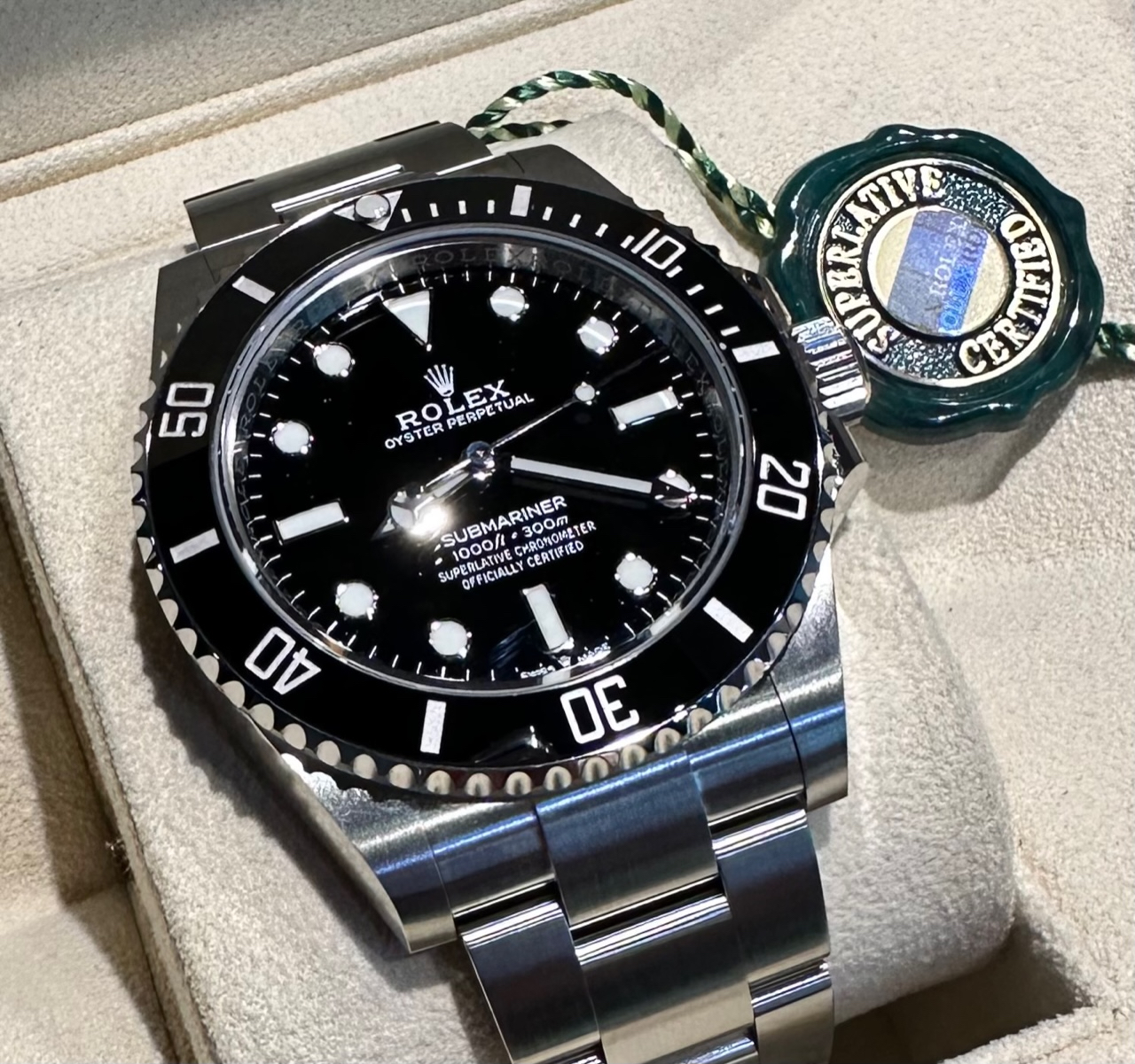 Rolex Oyster Perpetual Submariner stainless steel with Cerachrom bezel ...