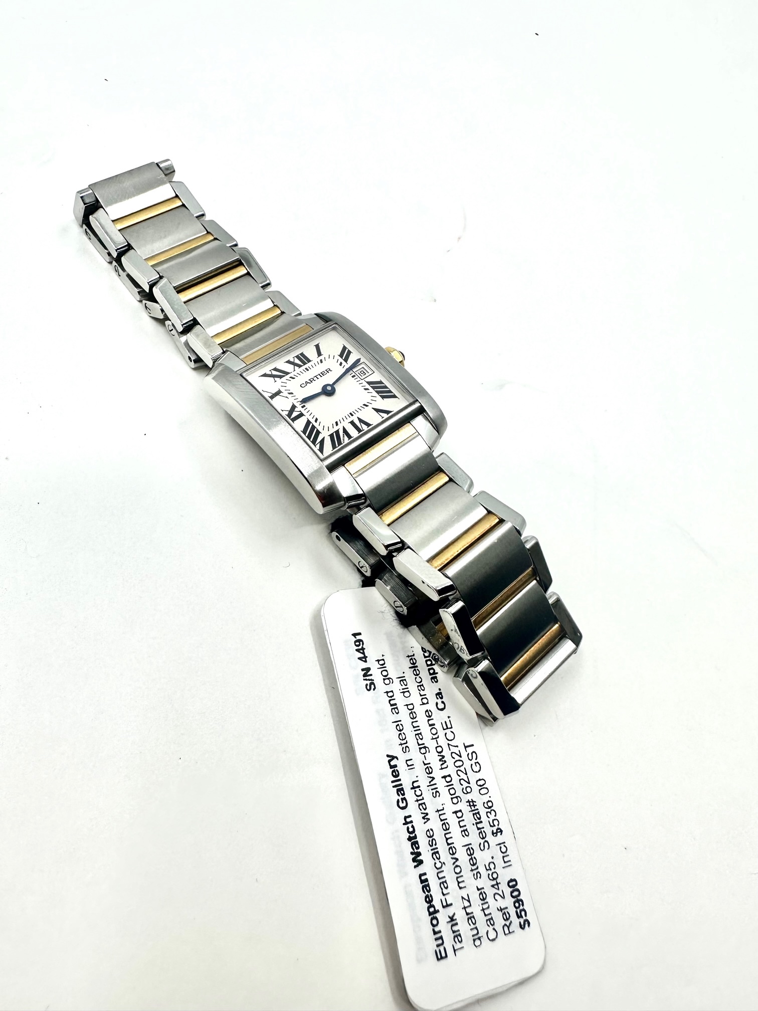 Cartier Tank Francaise Watch, in Stainless Steel & 18ct Yellow Gold ...
