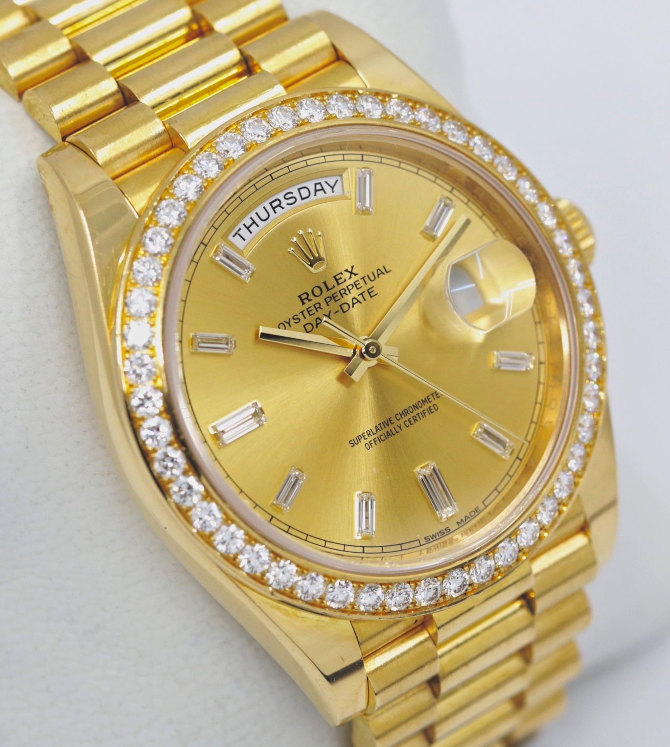 Rolex Oyster Perpetual Day-Date 40 in 18ct Yellow Gold, Factory Set ...